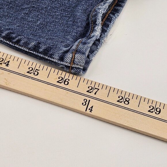 Agolde Toni Slim Jeans In Stratosphere Dark Wash Women’s Size 32 Distressed - Picture 12 of 12